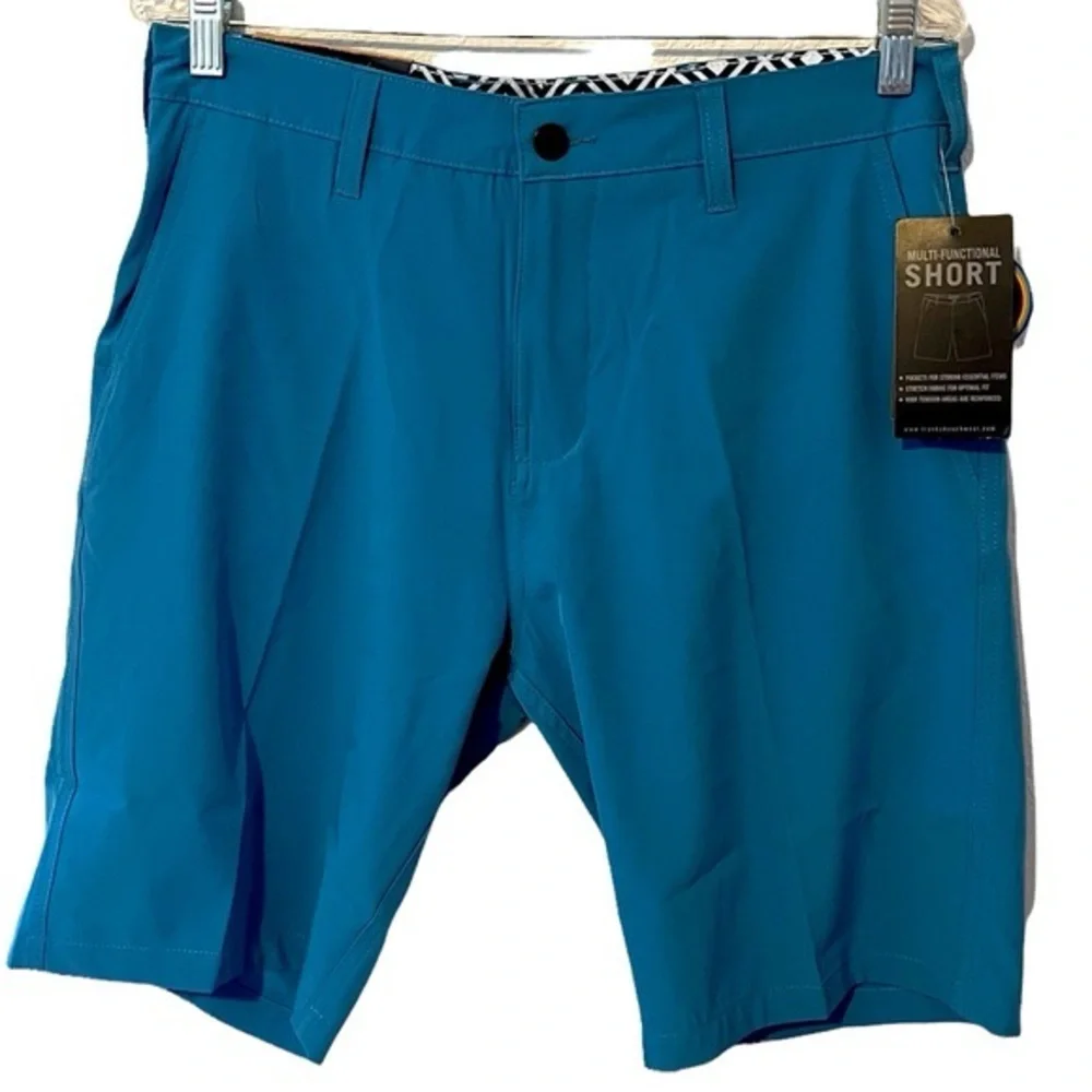 NWT Surf & Swim Co All Day Tech Hybrid Shorts 4-Way Stretch Quick Dry Size 32